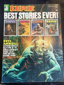 EERIE MAGAZINE 1971 ANNUAL WARREN PUBL KEN SMITH COVER - Picture 1 of 4