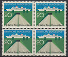 628 postfrisch 4 er Block BRD Bund Deutschland Briefmarke 1970 Nord-Ostsee-Kanal