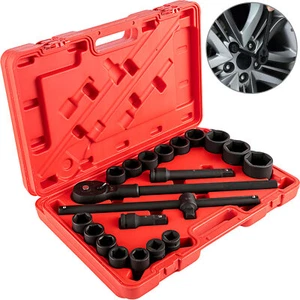 Impact Socket Set Impact Sockets 3/4 Inches 21 Piece, 3/4 Inches to 2 Inches SAE - Picture 1 of 12