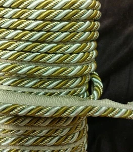 Cord 3/8'' Collection Trim Cord With Sewing Lip, Blue/green sold by 6yards - Picture 1 of 1
