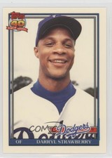 1991 Topps Traded Box Set Collector's Edition (Tiffany) Darryl Strawberry #114T