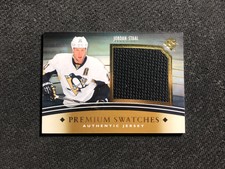 2011-12 UPPER DECK ULTIMATE JORDAN STAAL PREMIUM SWATCHES JERSEY PS-JO #ed 18/35