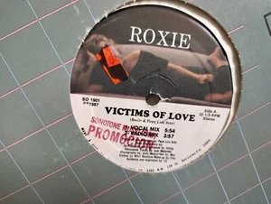 ROXIE - "VICTIMS OF LOVE" / PROMO w/ 4 MIXES! / SONOTONE RECORDS 1987 - Picture 1 of 4
