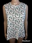 VTG 80s YS SPORT by Young Stuff Floral Tank Top Shirt Women’s Petite Large NWT