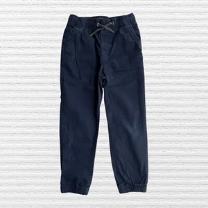 OshKosh B'Gosh Boys Girls Chino Jogger Sweatpants Blue Drawstring Waist Size 6 - Picture 1 of 11