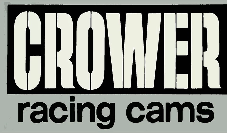 CROWER RACING CAMS 14" HEAVY DUTY USA MADE METAL RACE ADVERTISING SIGN - Image 1 of 1