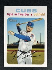 Kyle Schwarber 2020 Topps Heritage White Border PR/50 #409 PHILLIES