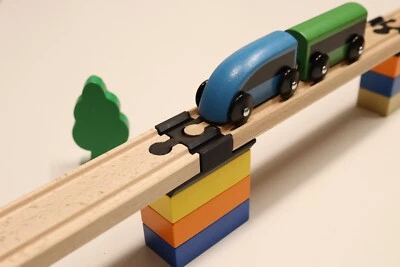 10(Brücken-)Adapter für Duplo-/Brio-/Lillabo-/Playtive-Eisenbahn