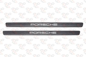 "Porsche" 911 992 Plain Carbon Fiber Door Sills Trim Inserts Scuff - Bild 1 von 6