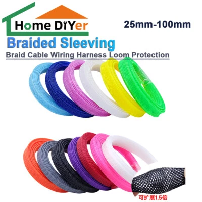 Funda trenzada - Arnés de cableado trenzado protección de telar Foto 1 de 4