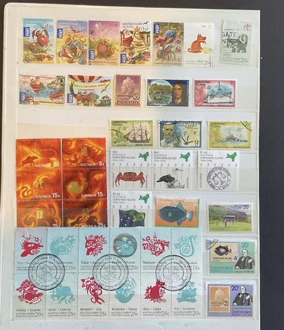CHRISTMAS ISLAND Fine Used Stamps (116 stamps & 2 M/S) Cover