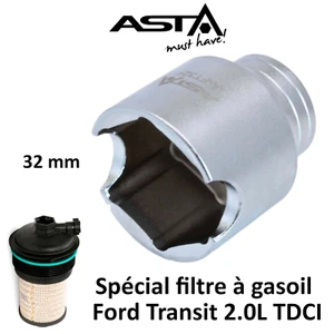 Douille filtre à gasoil de Ford Transit 2.0 TDCI > 2016 32mm ASTA A-FT32F - Picture 1 of 5