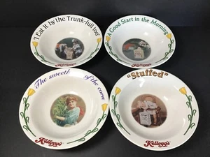 Kellogg's Cereal Bowls 1996 4 Series Set 6 1/2" Set of 4 - Picture 1 of 9