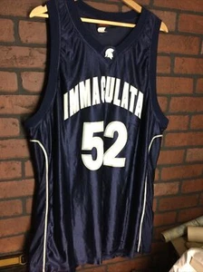 Camiseta deportiva de baloncesto usada de juego universitario talla 52 #52 hecha en EE. UU. - Imagen 1 de 5