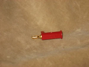 Pomona 2945 - Miniature Banana Plug With Safety Sleeve, Solderless, Red - Picture 1 of 3