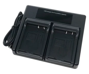 USB Dual Battery Charger for Kodak PIXPRO S-1 S1 AZ651 AZ652 AZ901 LB-070 LB070 - Picture 1 of 7