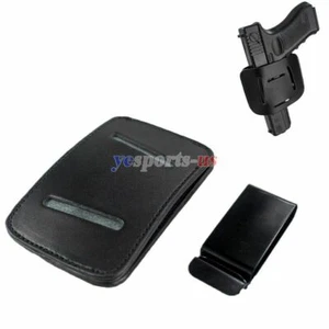 Funda de cuero oculta IWB OWB ambidiestra con hebilla de metal - Imagen 1 de 11