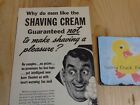 Listerine Shaving Cream Magazine Ad Print 1945 Heart Warming Fan Mail