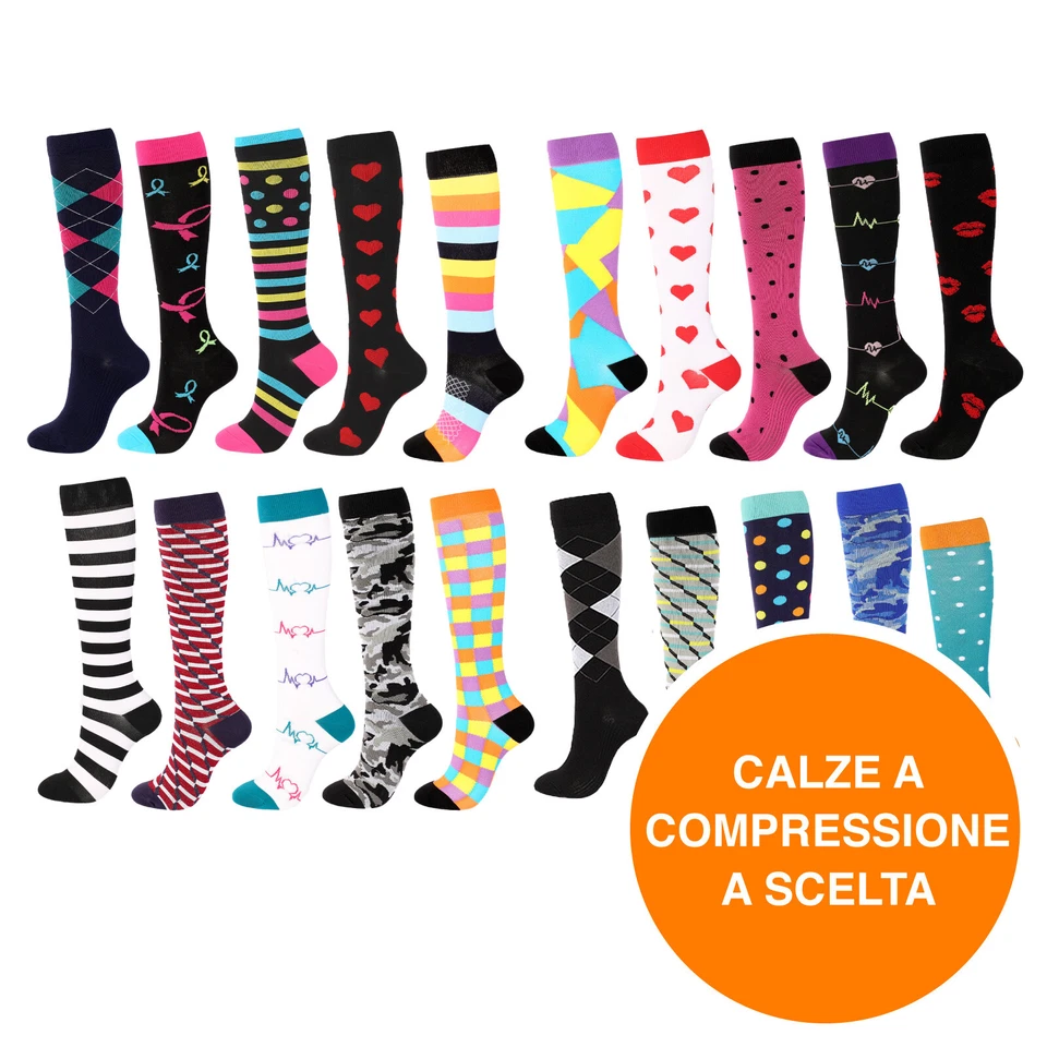Gima Calze a Compressione Graduata Calzini Funny per Circolazione Sanguigna - Immagine 1 di 1