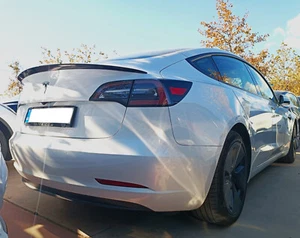 HECKLIPPE KOFFERRAUMSPOILER FÜR TESLA MODEY 3 PU UNGRUNDIERT - Bild 1 von 3