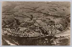 Fort Riley Kansas KS Aerial View RPPC Real Photo 1910-1930 UNP WOB - Picture 1 of 2