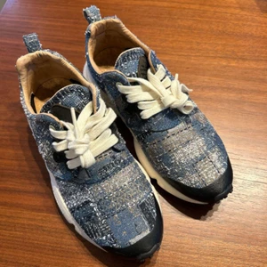 Flower Mountain Womens Blue Denim Sneakers US 5.5 Gift From Japan - Picture 1 of 11