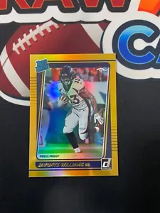 JAVONTE WILLIAMS 2021 DONRUSS PREMIUM RATED ROOKIE #275 PRESS PROOF GOLD HOLO RC - Picture 1 of 2