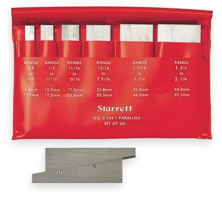 Starrett S154LZ Adjustable Parallel Set