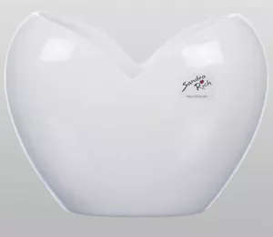 Sandra Rich - Porzellan Vase Heart 15x9 H11 cm - weiss - Bild 1 von 1