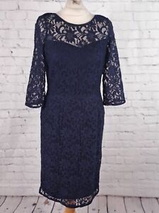 Womens Occasion Dress Size 12 Lace Overlay BHS (GA04)