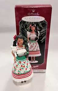 Hallmark Muñecas Barbie Mexicanas de la Serie Mundial Ornamento de Recuerdo 1998 - Imagen 1 de 6