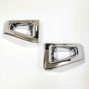 Chrome Trim Fit 2003-2009 HUMMER H2 SUV SUT 2PC Front Bumper End Cap Cover Set - Picture 1 of 9