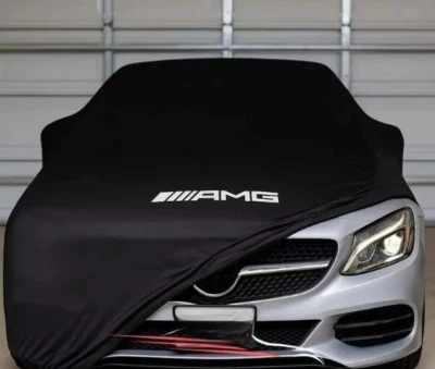 Per Mercedes AMG Copriauto Nero Classe Antipolvere Antivento Pettine InternoC... - Immagine 1 di 4