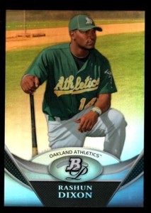 RASHUN DIXON ATHLETICS ROOKIE CHROME REFRACTOR RC 2011 BOWMAN PLATINUM PROSPECTS