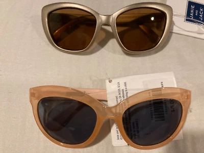 0 2 años. 12 18 24 M Janie and Jack SET 2 Gafas de Sol Dorado Rosa UVA Niña Recién Nacida Foto 1 de 4