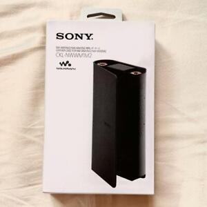 SONY CKL-NWWM1M2 for NW-WM1ZM2 Leather Case Black Walkman New