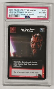 1999 Star Wars Young Jedi Menace of Darth Maul #134 DARTH MAUL PSA 8 - Picture 1 of 2