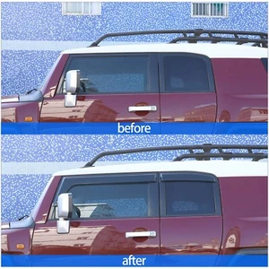 For Toyot FJ Cruiser 2007-2021 ABS Car Door Window Sun Visor Trim Rain Visor Kit - Picture 1 of 11