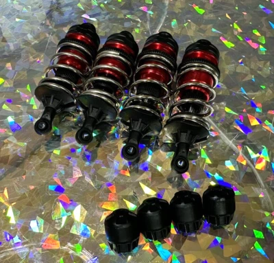 Juego de 4 amortiguadores Arrma LIMITLESS V2 RESORTES DELANTEROS TRASEROS SUSPENSIÓN FIRME MÁS NUEVOS delito grave Foto 1 de 3