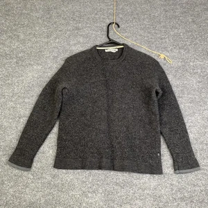 Smartwool Sweater SHRUNK Gray 100% Merino Wool Crewneck Knit Pullover - Picture 1 of 12