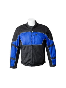 RoadDog Hurricane Mesh Motorcycle Riding Jacket Blue Men's Medium - Picture 1 of 5