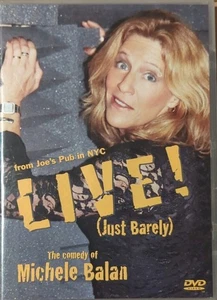 THE COMEDY OF MICHELE BALAN LIVE! (JUST BARELY!) SIGNED & INSCRIBED DVD COVER VG - Imagen 1 de 13