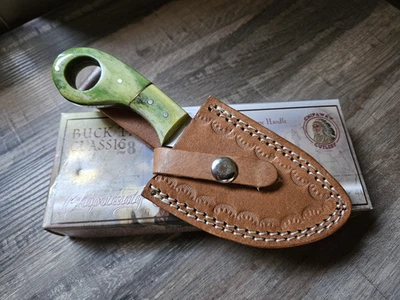 Chipaway Classics CW-648GSB Buck Tail Classic, mango de hueso azul cuchillo de 7" hoja de 4" Foto 1 de 4