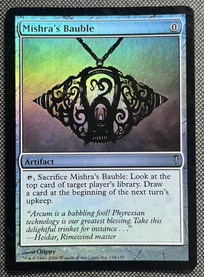 Mishra's Bauble - Foil ColdSnap Magic mtg Moderate Play, English x1 - Image 1 of 2
