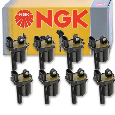 8 pc NGK Ignition Coils for 2015-2019 Chevrolet Tahoe 5.3L 6.2L V8 Spark zx - Image 1 of 4