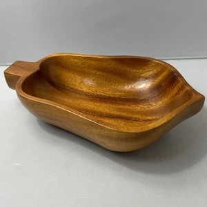 Handcrafted Monkey Pod Wood Bowl 8" for Console Dresser Coffee Table - Imagen 1 de 4
