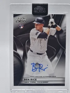Autógrafos Topps 2025 cromo negro #CBA-BR Ben Rice cromo negro - Imagen 1 de 2