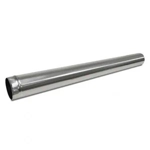 4" x 5 pies Tubo de conducto metálico redondo para sistemas de ventilación y climatización... - Imagen 1 de 6