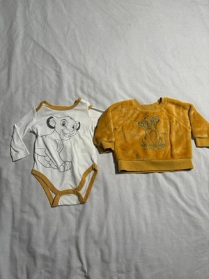 Baby Disney Parks Fleece Pullover & Romper Size 6 Months Simba Lion King Lot 2 - Image 1 of 4