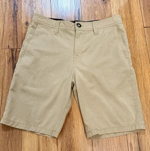 Volcom Men's Shorts Surf & Turf Khaki 29/9 Golf Fish Sports Performance Stretch - Picture 1 of 7